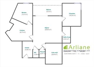  Appartement à vendre 2 pièces 63 m²