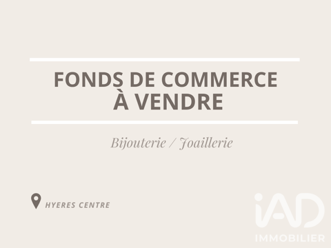 Vente Bijouterie, Horlogerie 50 m&sup2; 108000 83400 Hyères