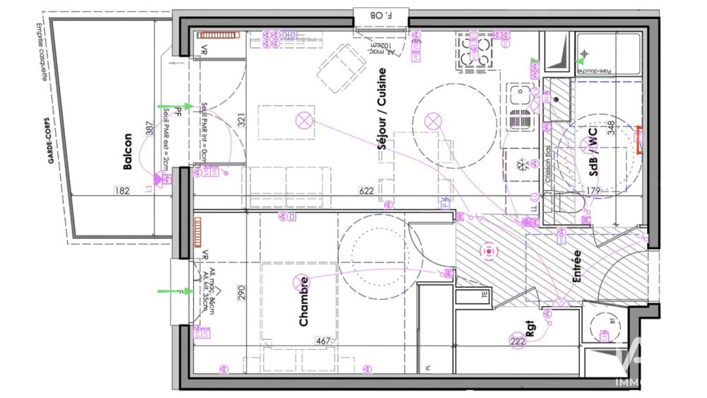 Vente Appartement 2 pièces