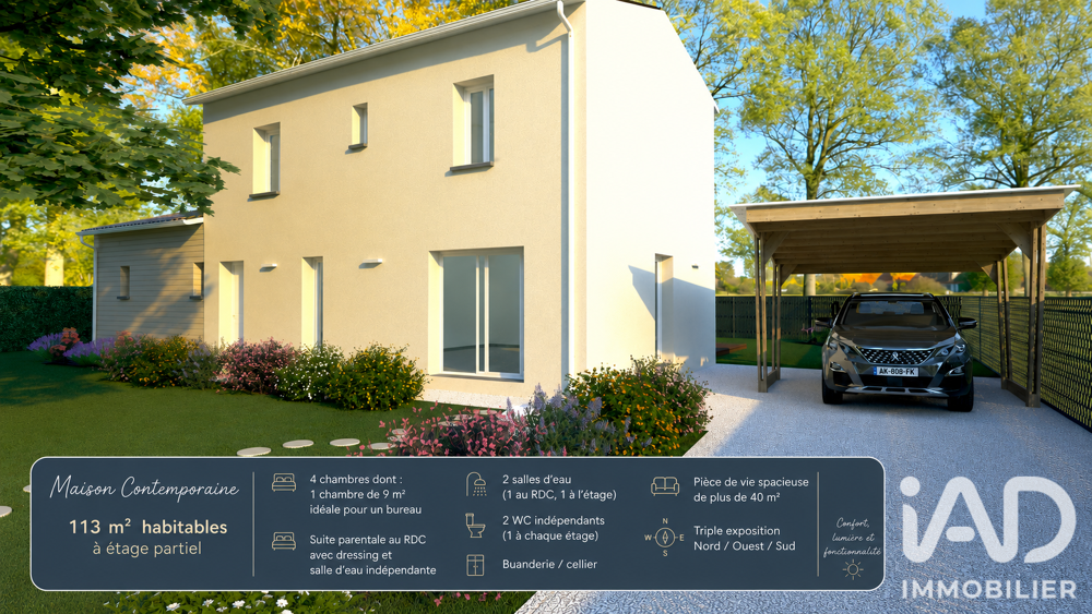 Vente Terrain Vente Terrain à bâtir 760 m&sup2; Martignas-sur-jalle