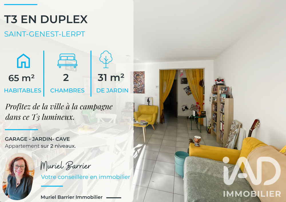 Vente Duplex 3 pièces