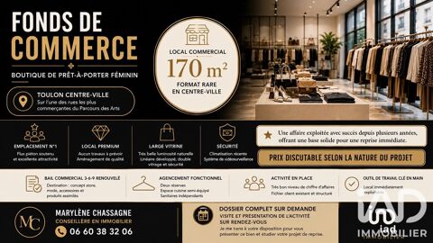 Vente Divers Commerces 170 m&sup2; 140000 83000 Toulon