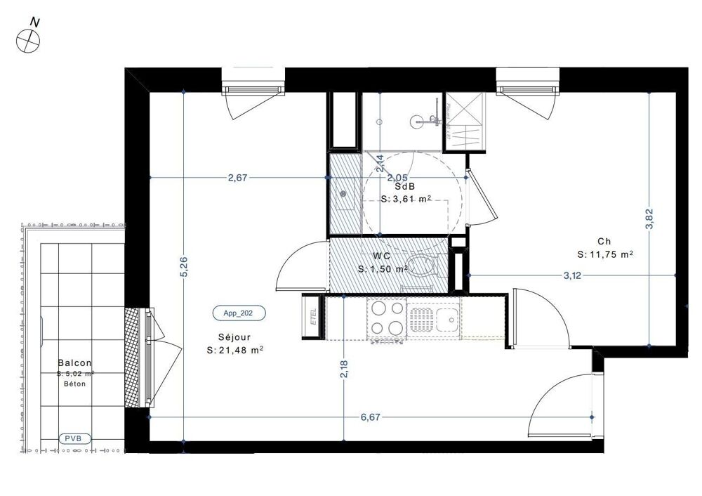 Vente Appartement Vente Appartement 2 pièces Vannes
