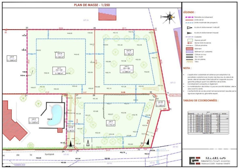 Vente Terrain Vente Terrain 885 m&sup2; Montesquieu-des-albères
