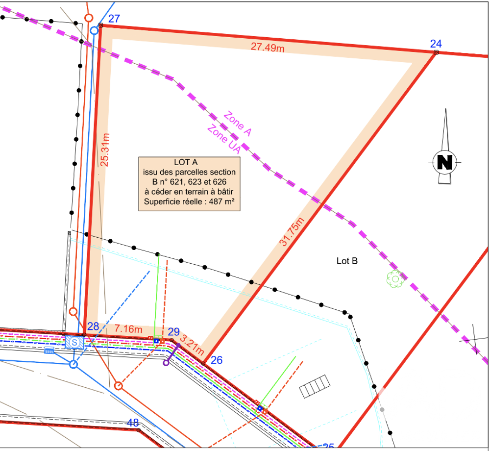 Vente Terrain Vente Terrain 487 m&sup2; Presles-en-brie