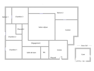  Appartement à vendre 4 pièces 75 m²