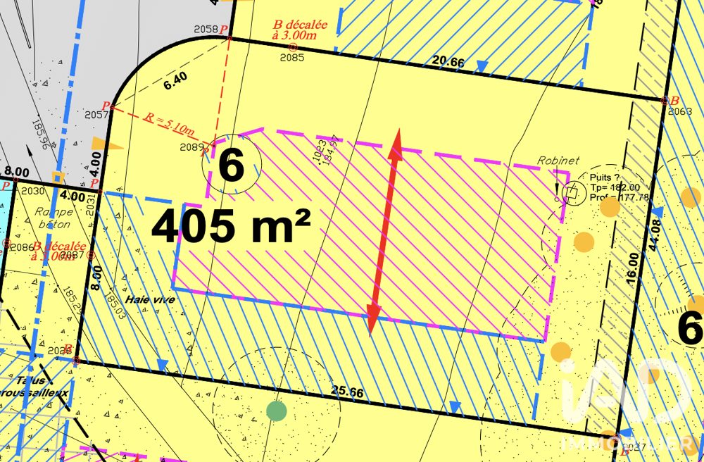 Vente Terrain Vente Terrain à bâtir 405 m&sup2; Le péage-de-roussillon