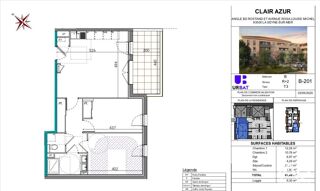  Appartement � vendre 3 pi�ces 61 m�