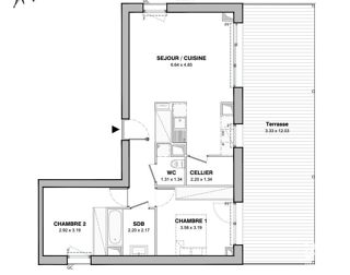  Appartement à vendre 3 pièces 73 m²