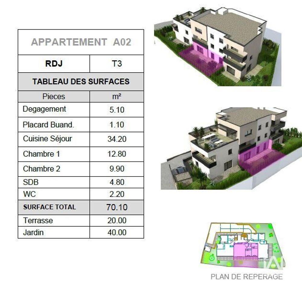 Vente Appartement Vente Appartement 3 pièces Saint-aygulf