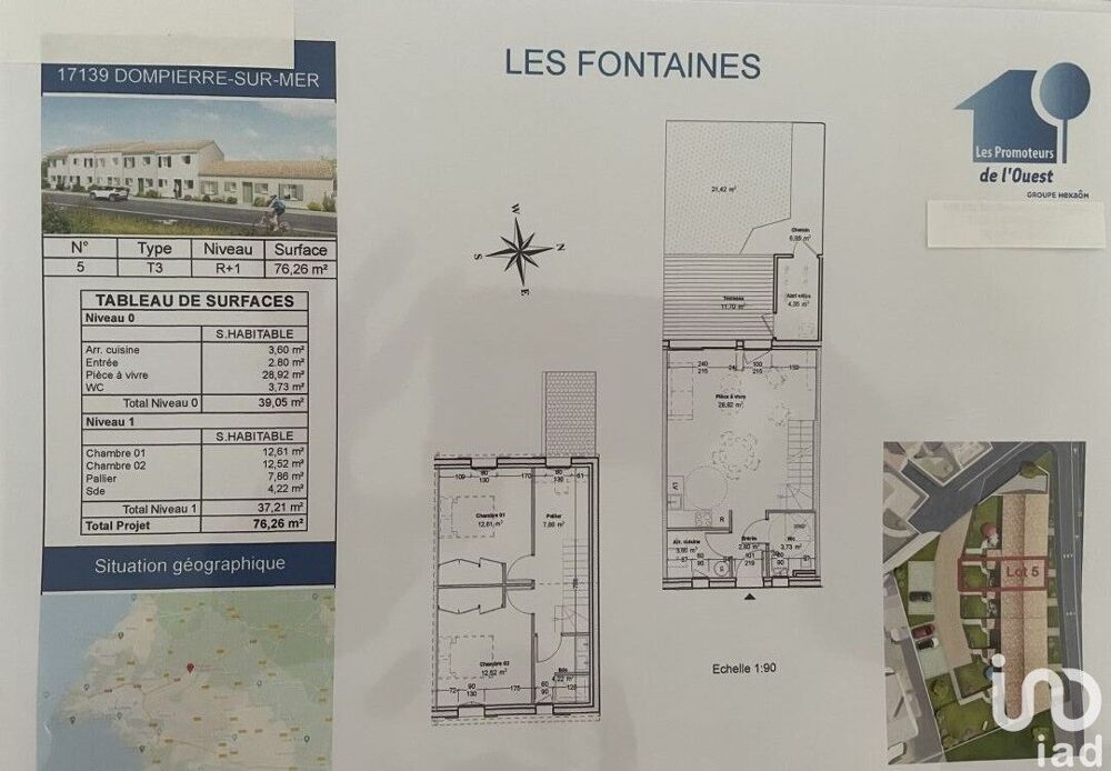 Vente Maison Vente Maison/villa 3 pièces Dompierre-sur-mer