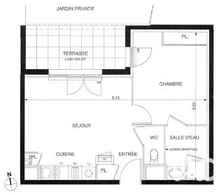  Appartement à louer 2 pièces 41 m²