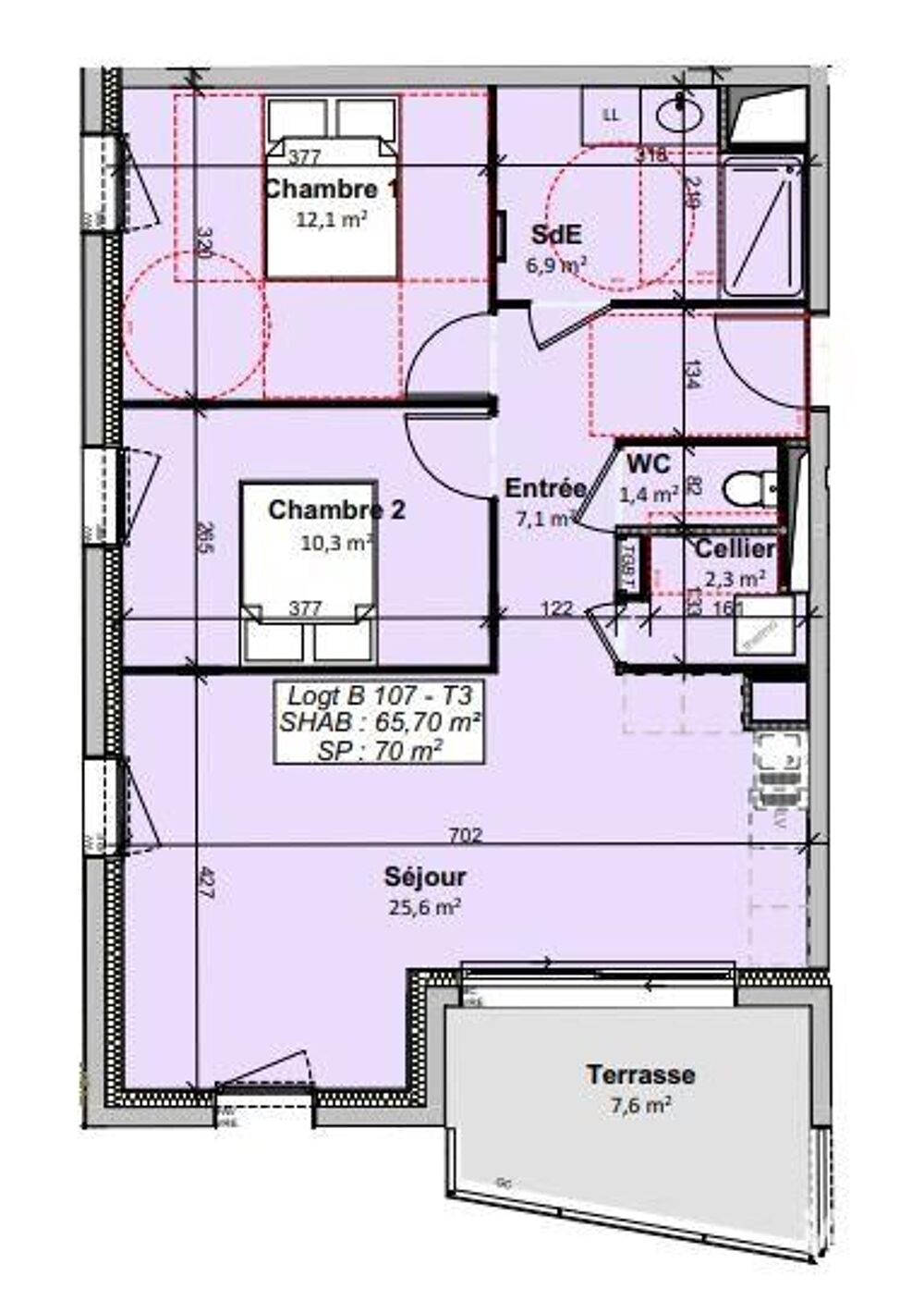 Vente Appartement 3 pièces