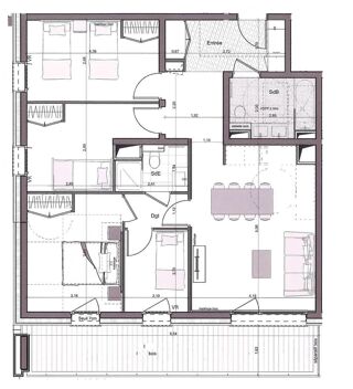  Appartement � vendre 4 pi�ces 84 m�