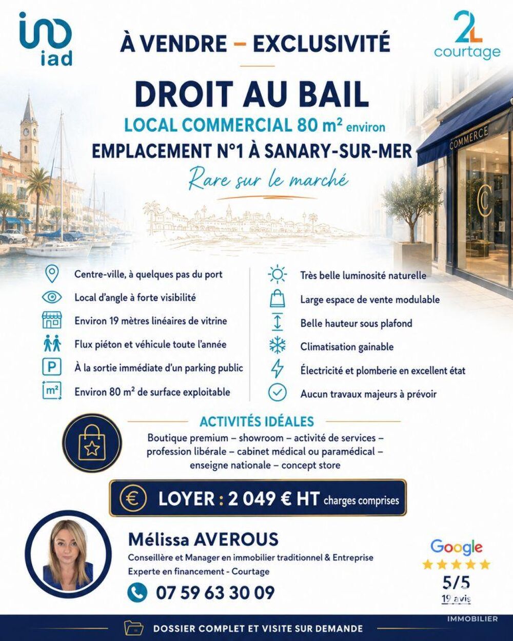   Vente Boutique/Local commercial 81 m&sup2; 