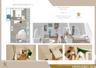  Appartement � vendre 2 pi�ces 23 m�