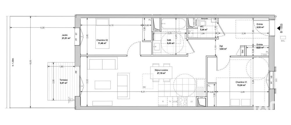 Vente Appartement Vente Appartement 3 pièces La rochelle