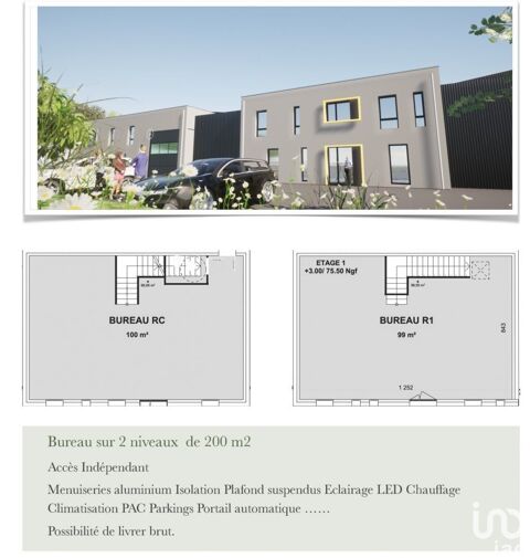   Vente Murs commerciaux 200 m&sup2; 