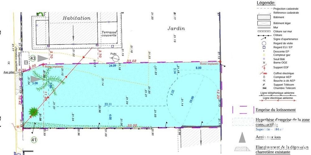 Vente Terrain Vente Terrain 442 m&sup2; Villenave-d'ornon
