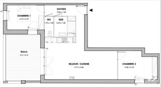  Appartement à vendre 3 pièces 76 m²