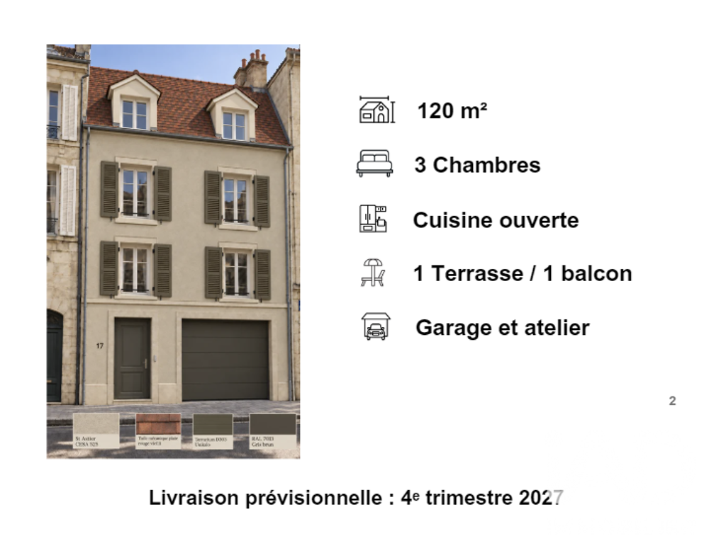 Vente Maison de ville 4 pièces