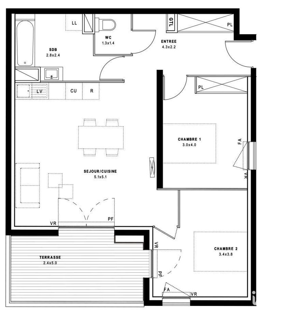 Vente Appartement Vente Appartement 3 pièces Montpellier