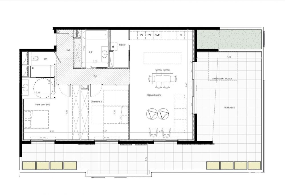 Vente Appartement 3 pièces