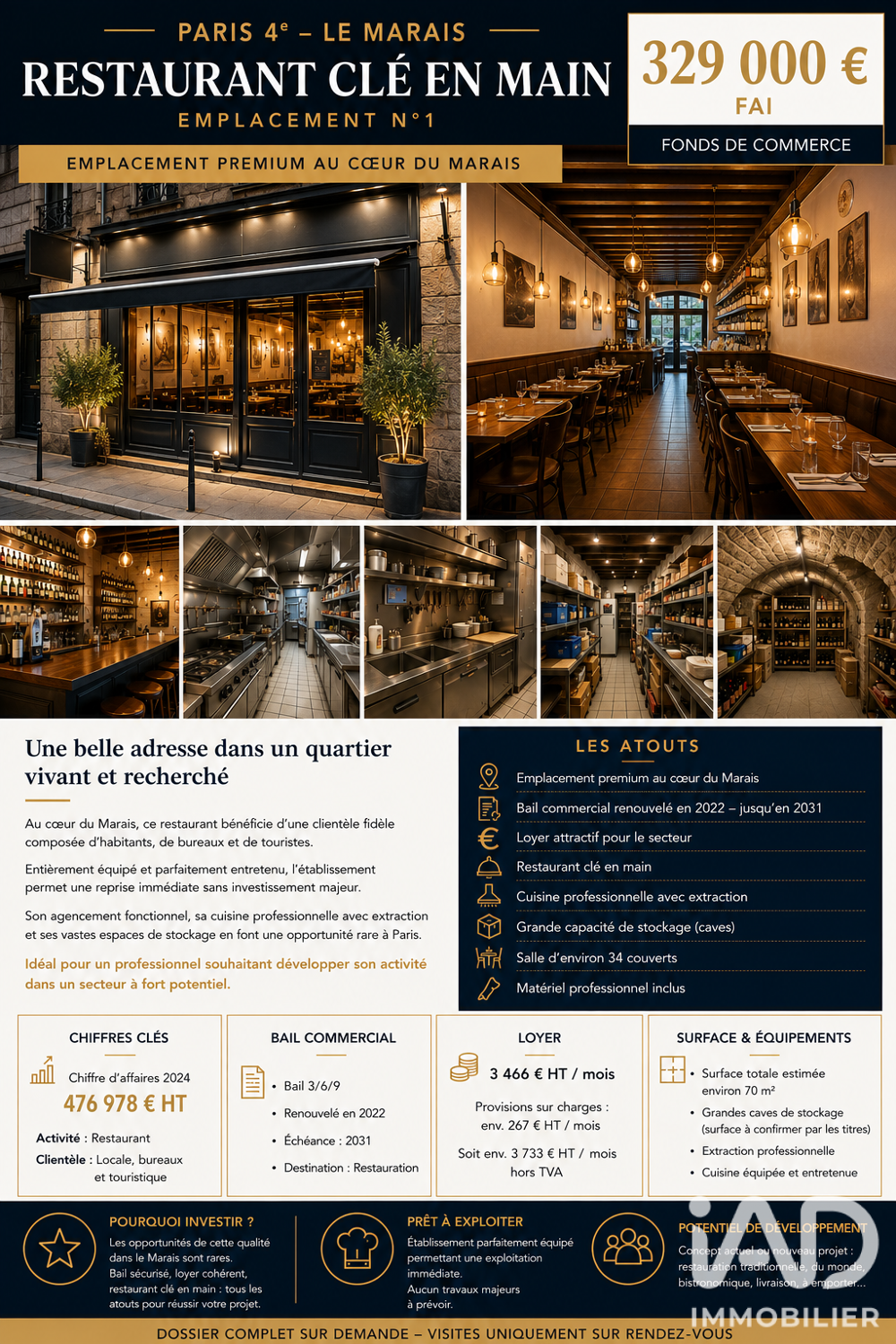   Vente Restaurant 70 m&sup2; 