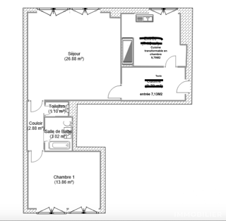  Appartement à vendre 2 pièces 64 m²