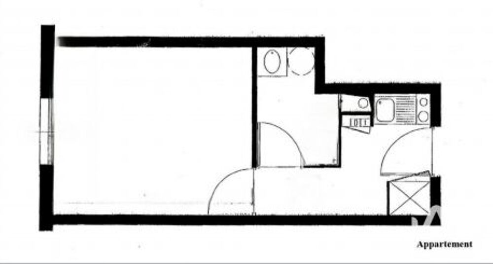 vente Appartement - 1 pièce(s) - 22 m² Paris 20
