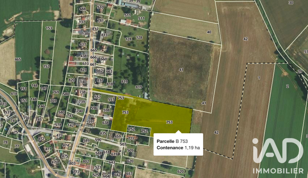 Vente Terrain Vente Terrain 33 126 m&sup2; Saint-pierre-en-val