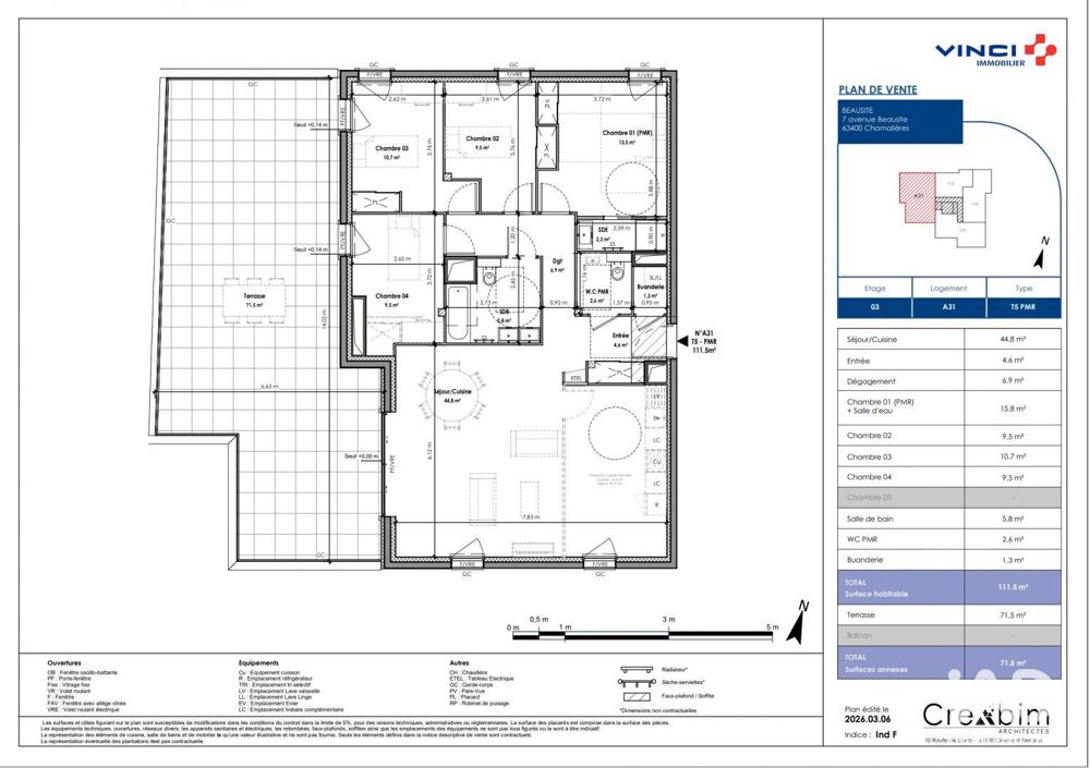 Vente Appartement 5 pièces