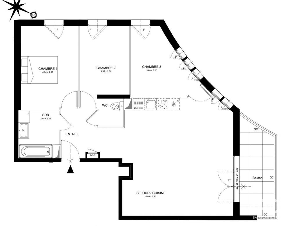 Vente Appartement 4 pièces