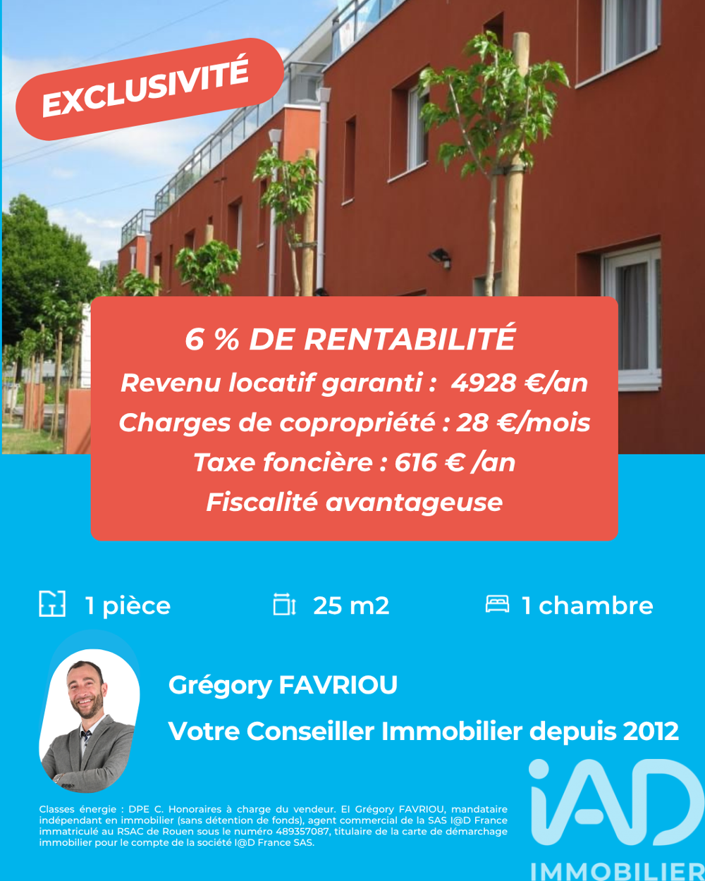 Vente Appartement 1 pièce