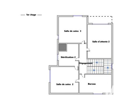   Vente Boutique/Local commercial 122 m&sup2; 