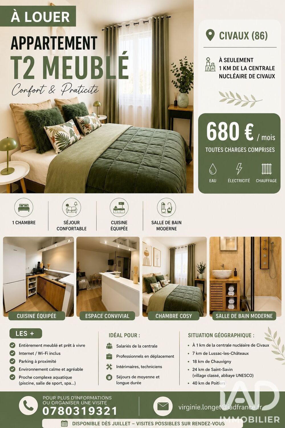 Location Appartement Location Appartement 2 pièces Civaux