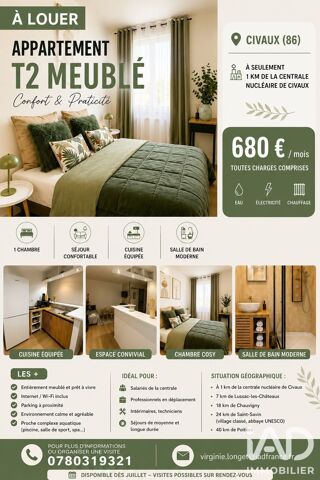  Appartement à louer 2 pièces 49 m²