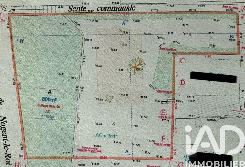Vente Terrain Vente Terrain à bâtir 783 m&sup2; Épernon
