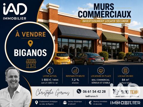 Vente Boutique/Local commercial 84 m&sup2; 299500 33380 Biganos