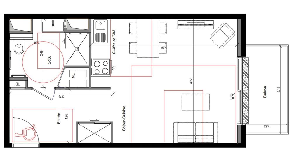 Vente Appartement 1 pièce
