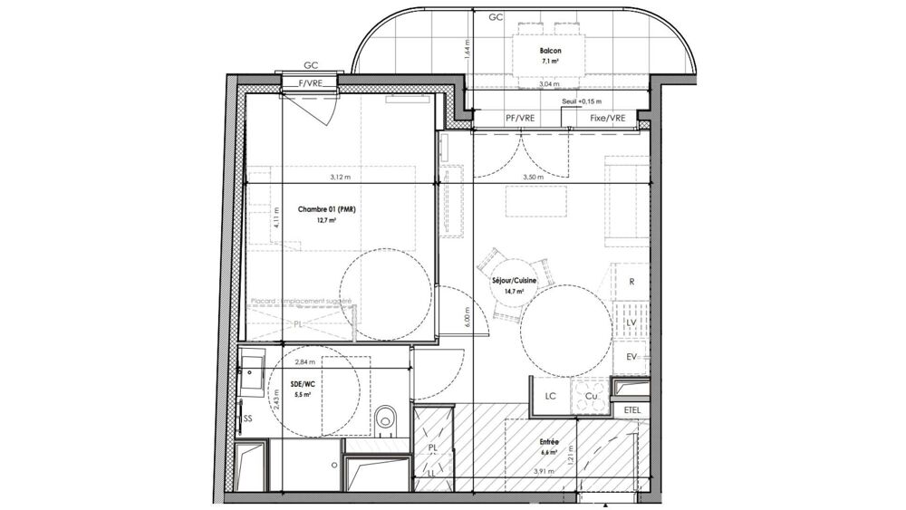 Vente Appartement 2 pièces