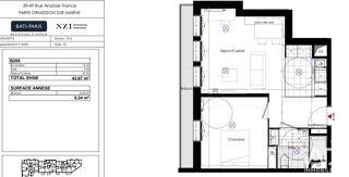  Appartement à vendre 2 pièces 42 m²