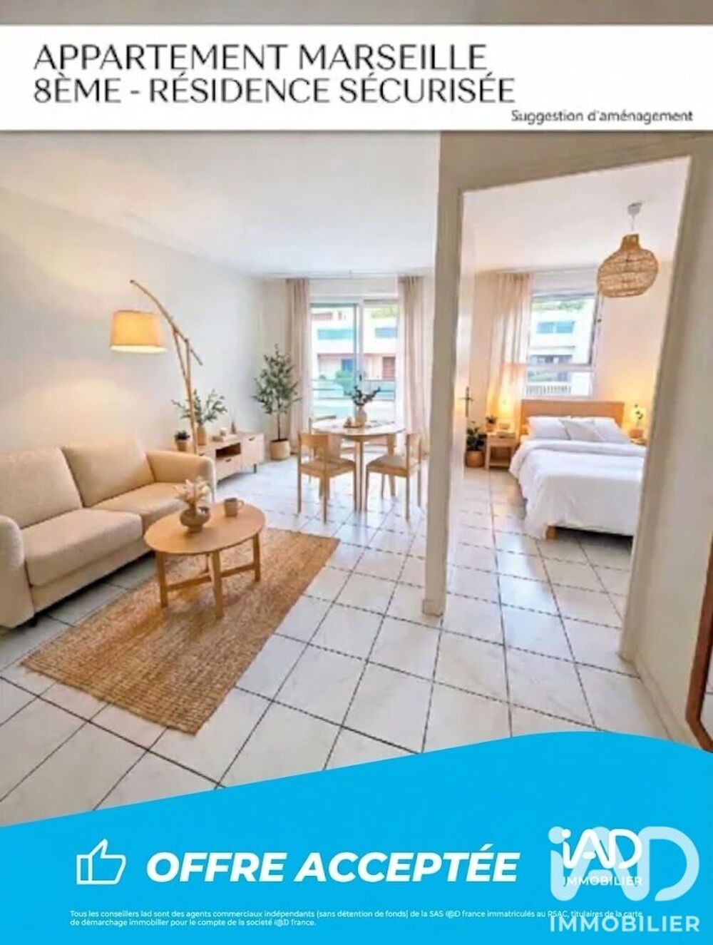 Vente Appartement Vente Appartement 2 pièces Marseille 8