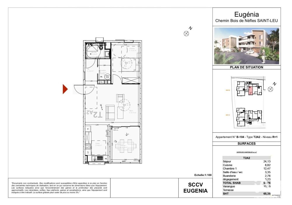 Vente Appartement 2 pièces