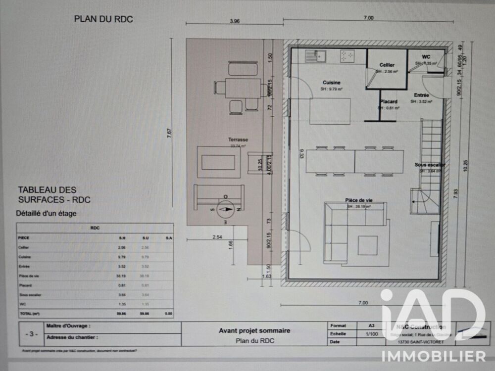 Vente Terrain Vente Terrain à bâtir 695 m&sup2; Peyrolles-en-provence