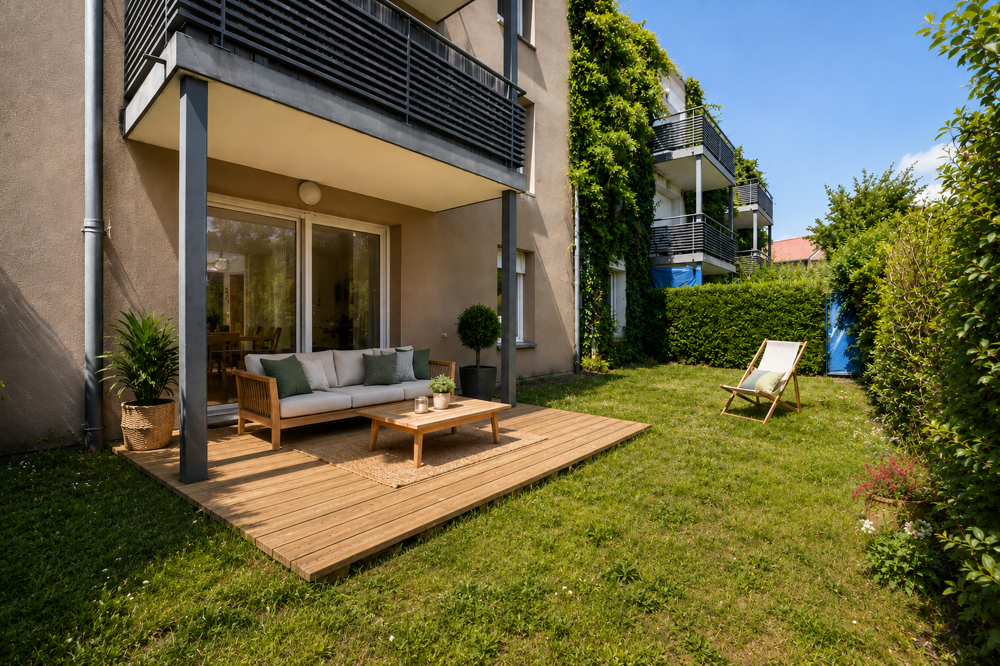 Vente Appartement T3 avec jardin privatif de 60m², terrasse, parking privé Wasquehal