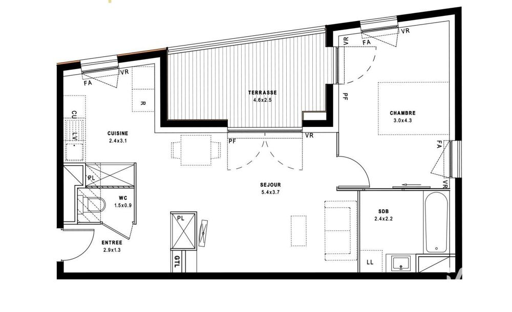 Vente Appartement Vente Appartement 2 pièces Montpellier