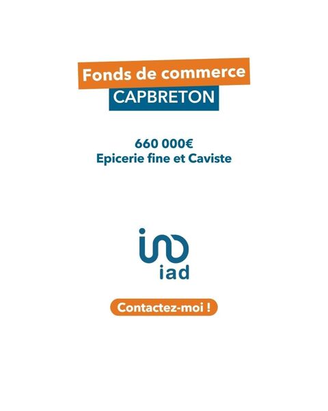 Vente Alimentation 124 m&sup2; 660000 40130 Capbreton