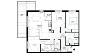  Appartement à vendre 4 pièces 90 m²