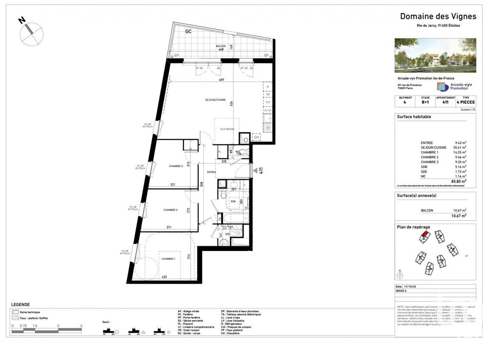 Vente Appartement 4 pièces